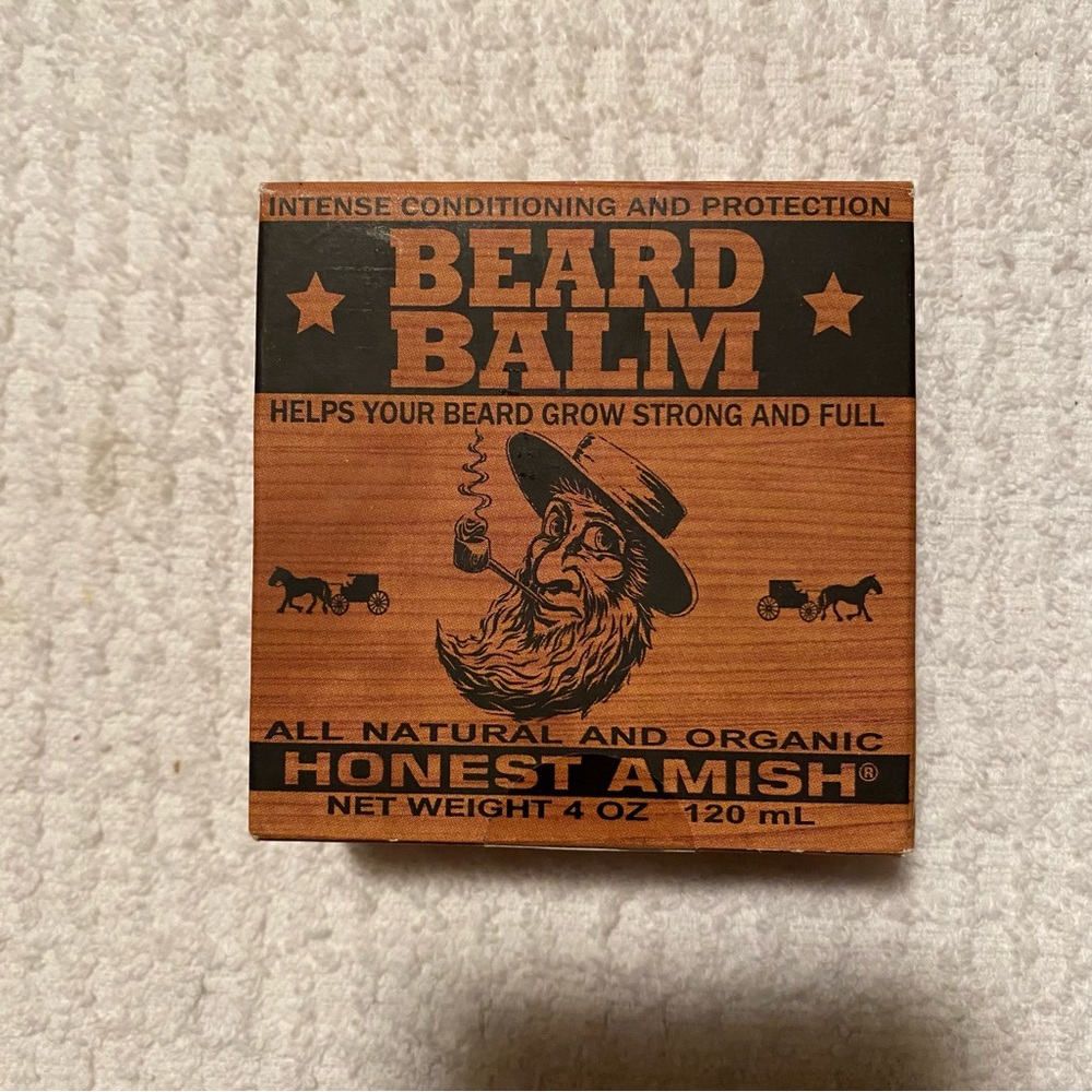 Honest Amish All Natural & Organic Beard Balm 4 oz